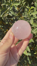 Load and play video in Gallery viewer, Big Sale!Gemmy Six Star Rose Quartz Sphere
