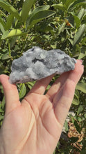 Load and play video in Gallery viewer, Bright clear Fluorite with Druzy Quartz on matrix, Fluorite on Sugar Crystal
