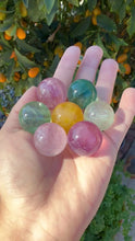 Load and play video in Gallery viewer, Set of 7 Fluorite Mini Spheres
