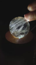 Load and play video in Gallery viewer, Small Light Smoky Quartz Crystal Sphere
