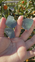 Load and play video in Gallery viewer, 3pcs Fluorite Crystal Rough Bulk,High Quality Blue Fluorite-A
