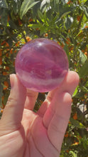 Load and play video in Gallery viewer, No perfect On Sale!High Quality Candy Fluorite Sphere, A107
