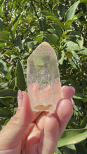Load and play video in Gallery viewer, Raw Himalayan Crystal Point,India Quartz Specimen,Healing Stone,Reiki,A195
