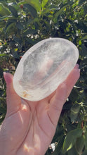 Load and play video in Gallery viewer, Small Clear Quartz Offering Bowl,Crystal Tray,B57

