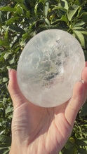 Load and play video in Gallery viewer, Natural Light Pink Rose Quartz Dish,Pale Pink Crystal Plate,Crystal Tray,B127
