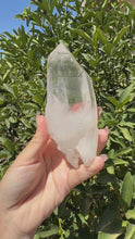 Load and play video in Gallery viewer, Large Natural Clear Quartz Crystal Point, Raw White Quartz Tower, A86
