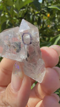 Load and play video in Gallery viewer, Natural Enhydro Quartz Crystal with Moving Water Bubble,A137
