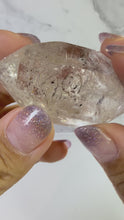 Load and play video in Gallery viewer, High Luster Enhydro Quartz w/ Moving Bubble &amp;/or Carbon/Black Inclusions,A496
