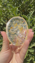 Load and play video in Gallery viewer, Mini Clear Quartz Offering Bowl,Crystal Quartz Altar Bowl,Crystal Tray,B67
