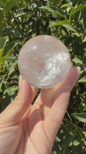 Load and play video in Gallery viewer, Great Deal!Clear Quartz Crystal Sphere,A126
