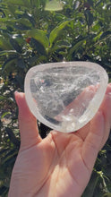 Load and play video in Gallery viewer, Small Clear Quartz Offering Bowl,Crystal Tray,B55
