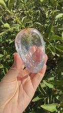 Load and play video in Gallery viewer, Mini Clear Quartz Offering Bowl,Crystal Quartz Altar Bowl,Crystal Tray,B104
