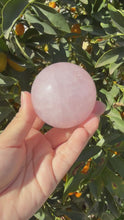 Load and play video in Gallery viewer, Big Sale! 5.9cm Rose Quartz Sphere
