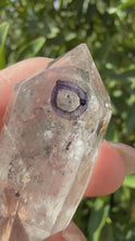Load and play video in Gallery viewer, Natural Enhydro Quartz Crystal with Moving Water Bubble,A129
