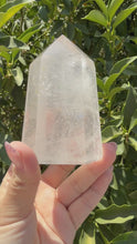 Load and play video in Gallery viewer, Clear Quartz Crystal Tower Point – High Clarity Polished Stone, A53

