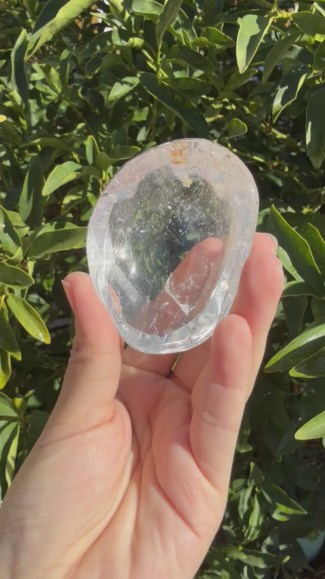 Mini Clear Quartz Offering Bowl,Crystal Quartz Altar Bowl,Crystal Tray,B98