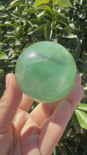 Load and play video in Gallery viewer, Green Fluorite Crystal Ball – Natural Healing Stone Sphere
