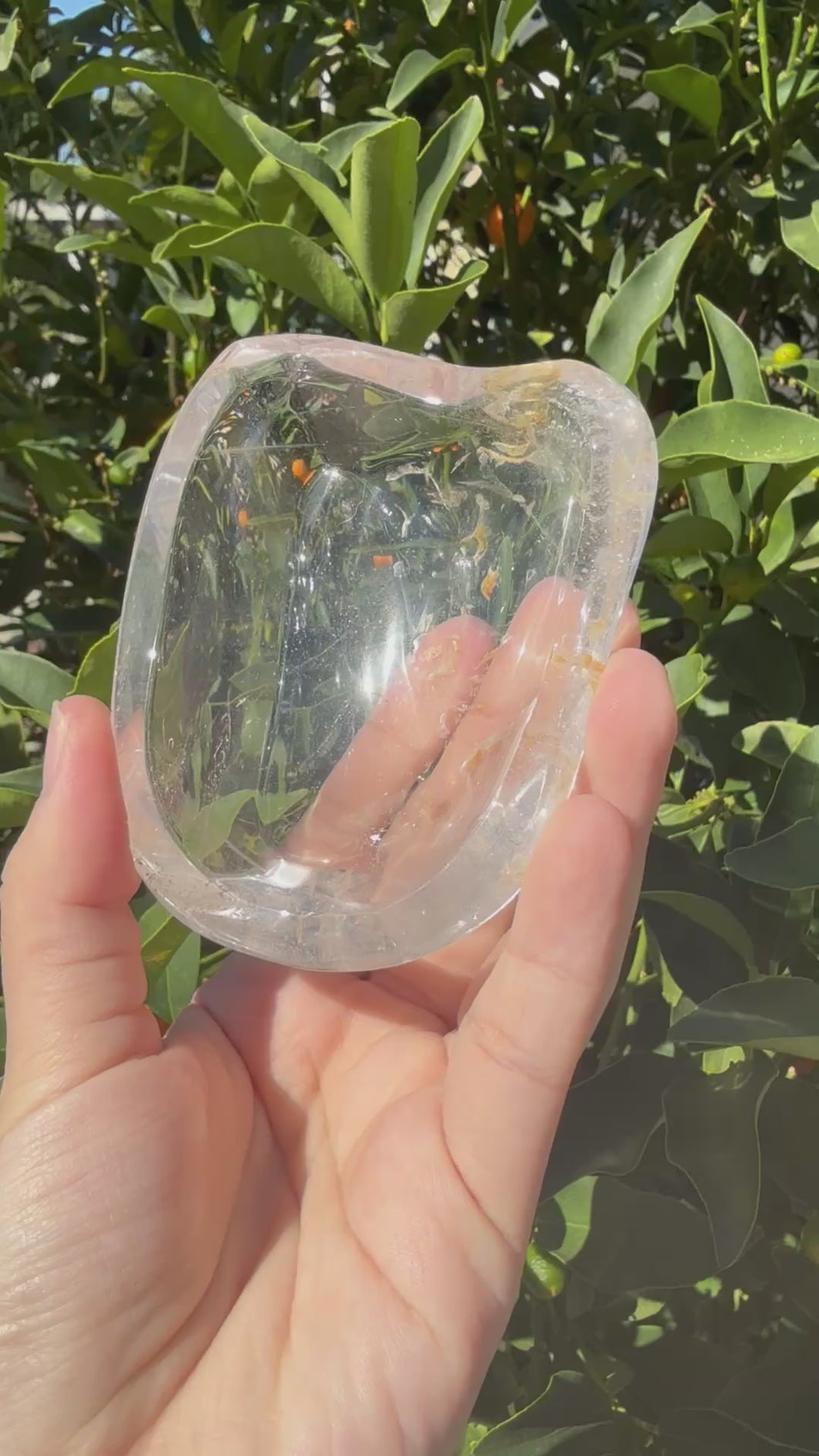 Clear Quartz Offering Bowl,Crystal Quartz Altar Bowl,Crystal Tray,B110