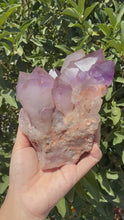 Load and play video in Gallery viewer, Amethyst Quartz Cluster,Amethyst Cluster Point Reiki Healing Decor,A45
