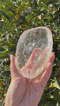 Load and play video in Gallery viewer, No perfect On Sale!Clear Quartz Offering Bowl,Crystal Tray,B134
