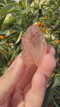 Load and play video in Gallery viewer, Red Mud Skeletal Quartz Crystal Point ,Red Mud Quartz,#987
