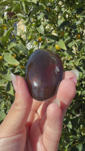 Load and play video in Gallery viewer, Natural Brazil Smoky Quartz Palm Stone,Meditation Palm Stones,A260
