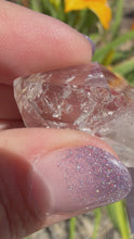 Load and play video in Gallery viewer, Natural Namibia Skeletal Enhydro Quartz Mineral Specimen w/ Moving Bubble,A478
