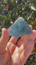 Load and play video in Gallery viewer, Raw Blue Fluorite Stone,101.6g
