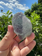 Load and play video in Gallery viewer, Purple green Gradient Fluorite Mineral Specimen
