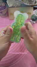 Load and play video in Gallery viewer, Shiny Mermaid glitter Green toy bear
