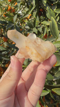 Load and play video in Gallery viewer, On Sale!Raw Clear Quartz Cluster,56.9g,#S15
