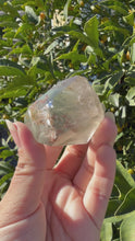 Load and play video in Gallery viewer, Green Included Quartz Freeform,Natural Quartz with Fine Fibrous Inclusions,A277
