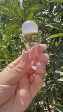 Load and play video in Gallery viewer, Handmade Clear &amp; Rose Quartz Sceptre Wand - Crystal Healing Obelisk Necklace

