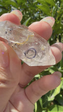 Load and play video in Gallery viewer, Natural Enhydro Quartz Crystal with Moving Water Bubble,A135
