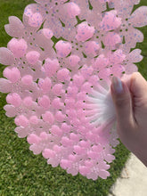 Load image into Gallery viewer, Finished!hand fan pink Sakura fan for wedding party cosplay fan handmade fan
