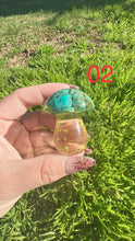 Load image into Gallery viewer, Resin small cute Turquoise mushroom
