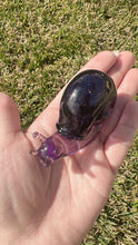 Load image into Gallery viewer, Purple shiny blue sandstone Snail Handmade resin sculpture
