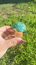 Load image into Gallery viewer, Resin small cute Turquoise mushroom
